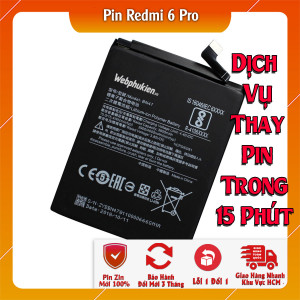 Pin Webphukien cho  Xiaomi Redmi 6 Pro (BN47) - 4000mAh 